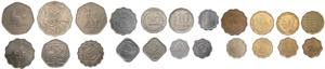 Lotto di 22 monete mondiali - metalli vari - ... 