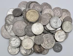 Lotto di 70 monete mondiali tra cui 31 pezzi ... 