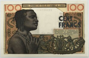 Africa Francese Ovest - 100 Franchi 1957 - ... 