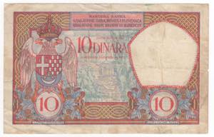 Jugoslavia - 10 Dinara 1926 - P# 25