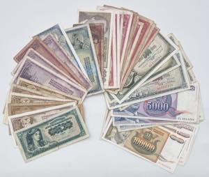 Jugoslavia - lotto di 45 banconote - anni e ... 