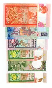Sri Lanka - lotto di 6 banconote - anni e ... 