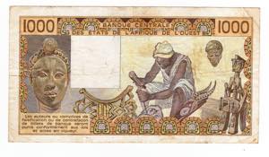 Stati Africa Ovest - 1000 Franchi 1985 - P# ... 