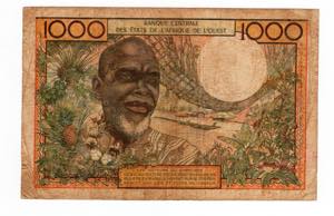 Stati Africa Ovest - 1000 Franchi 1961 - P# ... 
