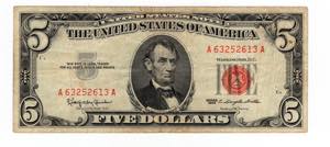 U.S.A. - 5 Dollari 1963 ... 