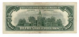 U.S.A. - 100 Dollari 1966 - Sigillo Rosso