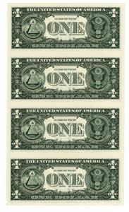 U.S.A. - Serie di 4 Banconote da 1 Dollaro ... 