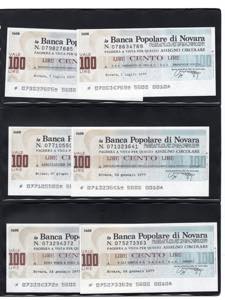 Banca Popolare di Novara - Serie di 8 Mini ... 
