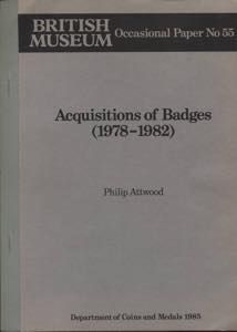 ATTWOOD  P. - Acquisitions of Badges ( 1978 ... 