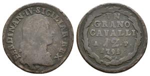 Regno di Napoli - 1 Grano 1791 - Ferdinando ... 