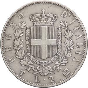 Vittorio Emanuele II (1861-1878)  2 lire ... 