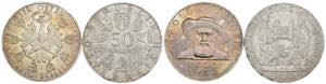 Austria - lotto di 2 monete da 50 Scellini ... 