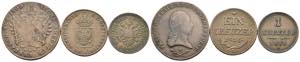 Austria - lotto di 3 monete di taglio e anni ... 