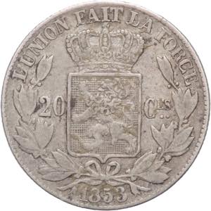 Belgio - Leopoldo I (1831-1865) - 20 ... 