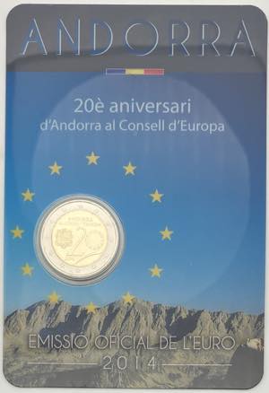Andorra - Coincard 2 Euro 2014 - 20° ... 