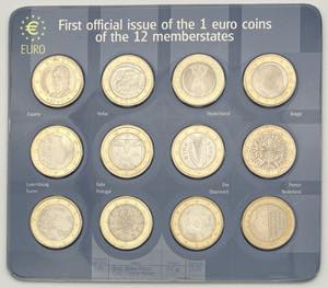 Europa - Serie di 12 valori da 1 Euro 2002 - ... 