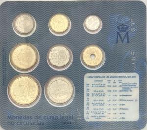 Spagna - divisionale anno 2000 - monete a ... 