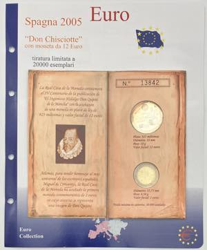 Spagna - 2 Euro 2005 e moneta da 12 Euro - ... 