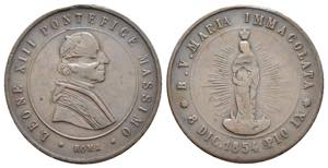 LImmacolata 1854 - Pio IX - 1878 - I° tipo ... 