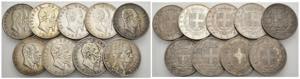 Regno dItalia - Lotto di 8 monete da 5 Lire ... 