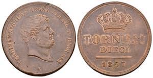 Regno delle Due Sicilie - 10 tornesi 1857 - ... 