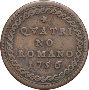 Stato Pontificio - 1 Quattrino Romano 1756 - ... 