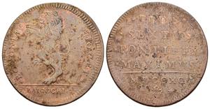 2 Baiocchi 1790 - Pio VI (1775-1799) - RARA ... 