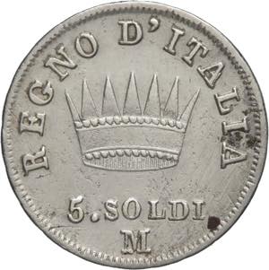 Milano - 5 Soldi 1810 - Napoleone I ... 