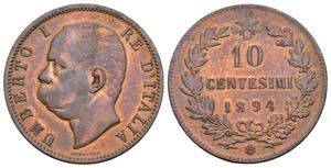 Umberto I (1878-1900) - 10 centesimi 1894- ... 