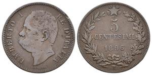  5 Centesimi 1896 - Umberto I (1878-1900) - ... 