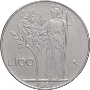 Repubblica Italiana - 100 lire 1967 - ... 