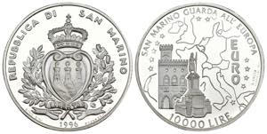 San Marino - 10000 Lire 1996 - Ag. - zecca ... 