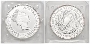 Australia - 5 Dollari 1991 - Kookaburra - 1 ... 