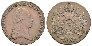 Austria - 3 Kreuzer 1800 - Francesco II ... 