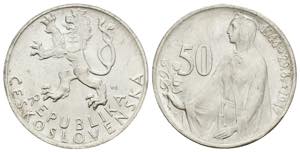 Cecoslovacchia - 50 Corone 1947 - 3° ... 