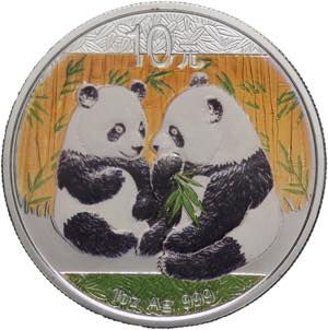 Cina - 10 Yuan 2009 Panda - 1 Oz Ag .999