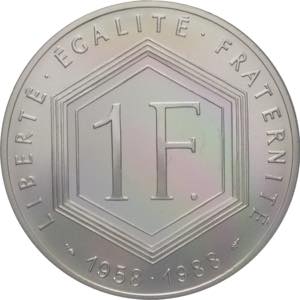 Francia - 1 Franco 1988, Charles De Gaulle - ... 