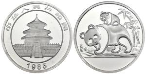 Cina - medaglia Panda 1985 - 1 Oz Ag .999 - ... 
