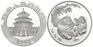 Cina - medaglia Panda 2006 - 1 Oz Ag .999 - ... 