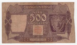 Regno dItalia - Banco di Napoli - 500 Lire ... 