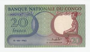 Congo - 20 Frans ... 