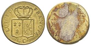 Peso Monetale - Luigi di Francia, Sigle G C ... 