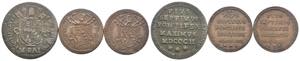 Pio VII - Lotto di 1 moneta da 2 Quattrini e ... 