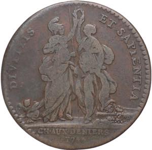 Francia - Ludovico XV - jeton cuivre 1744