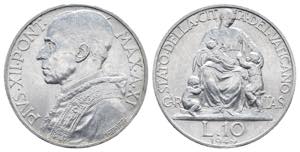 Pio XII (1939-1958) 10 Lire 1949 - Gig.137 - ... 