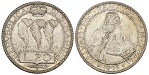 San Marino - Vecchia Monetazione - 20 Lire ... 