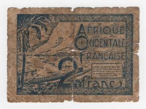 Africa Occidentale Francese - 2 Francs 1944 ... 