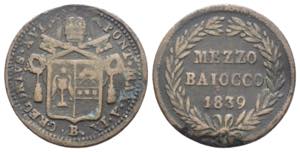 Bologna - Gregorio XVI (1831 - 1846) - Mezzo ... 