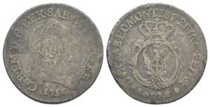 Carlo Emanuele III (1730-1773) - 7,6 Soldi ... 