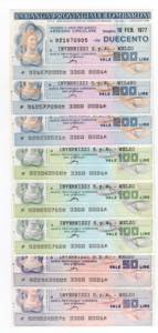 Lotto n.8 Miniassegni - ... 